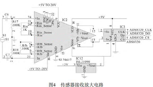 電磁流量計傳感器接收放大電路