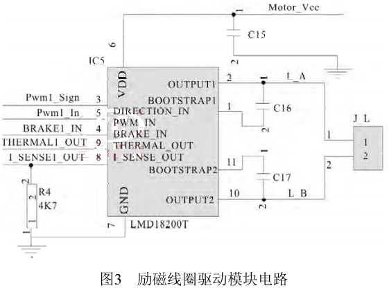 勵磁線圈驅(qū)動模塊電路